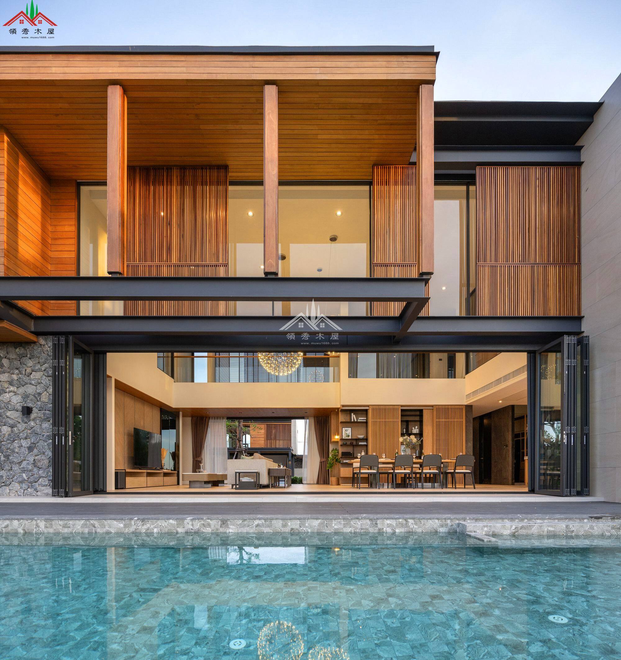 創(chuàng)意特色木別墅住宅