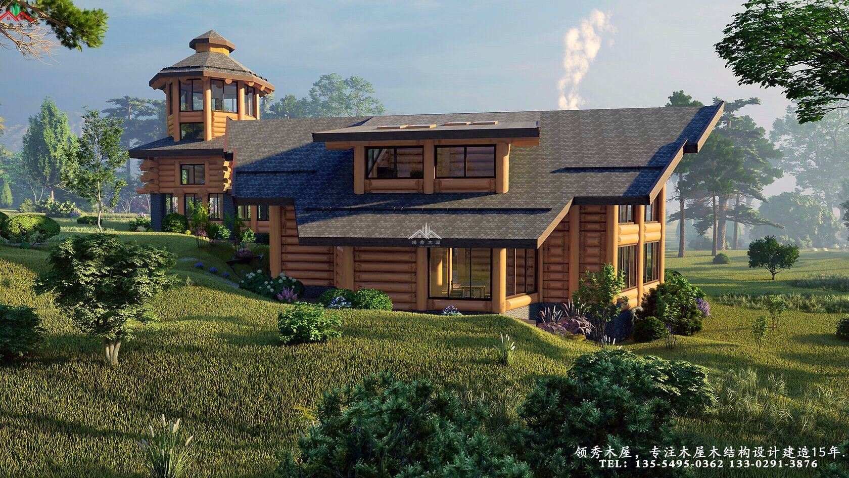 木刻楞結構木屋別墅