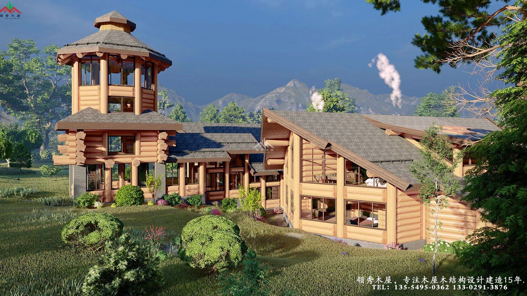 木刻楞結構木屋別墅