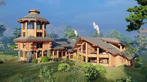 南方一般很少見到的圓形木