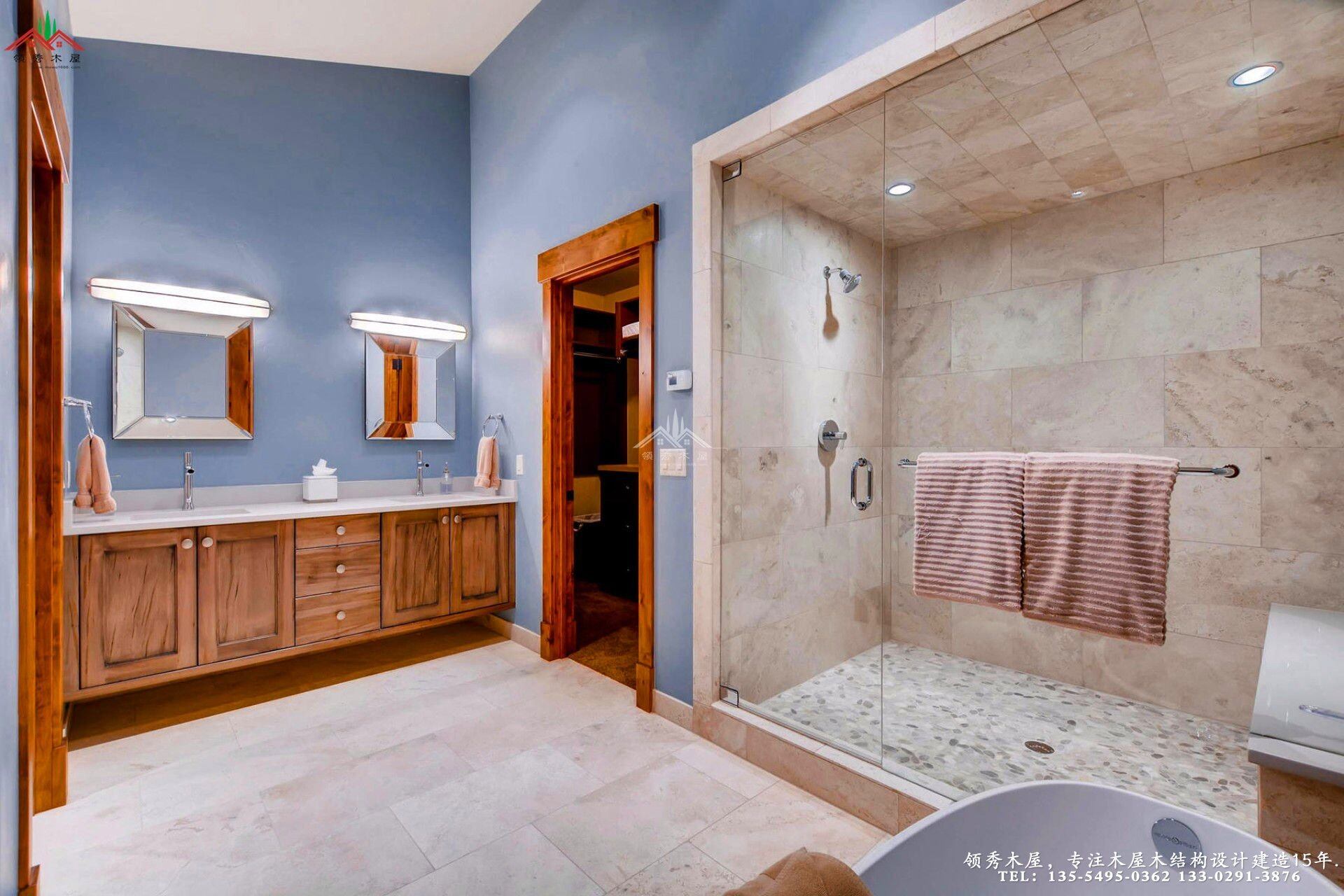 舊木裝飾外觀木屋別墅