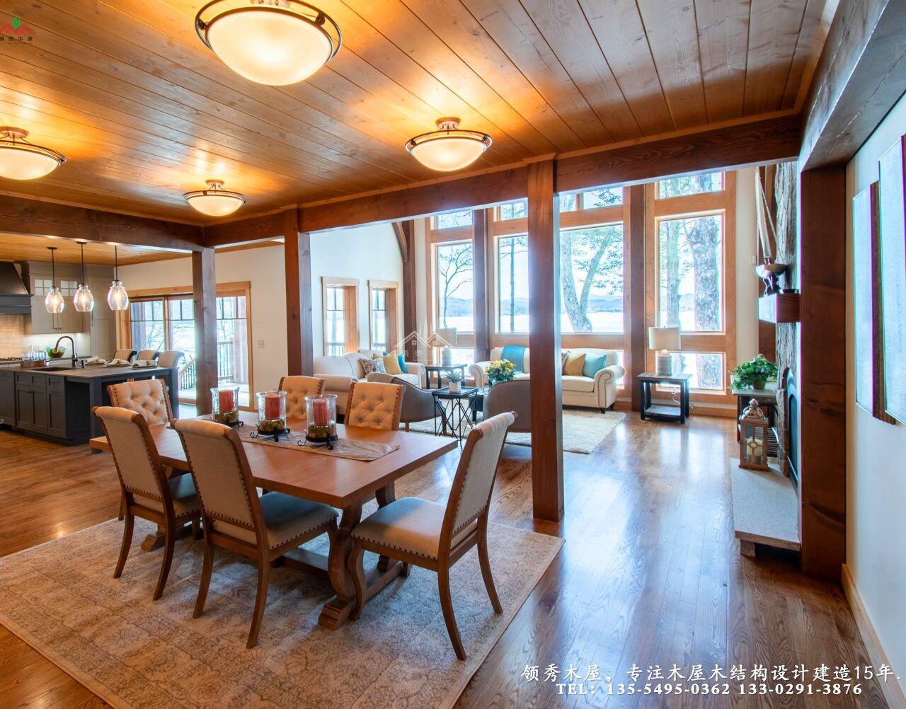 雪地里的木屋別墅