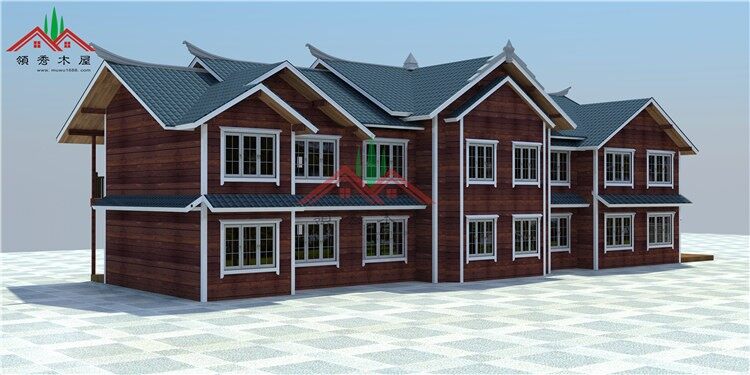 海南雙層輕型木結(jié)構(gòu)別墅酒店(圖4)