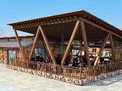 咖啡廳商業(yè)木屋