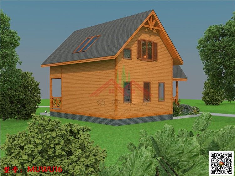 兩房一廳帶大落地窗木屋別墅