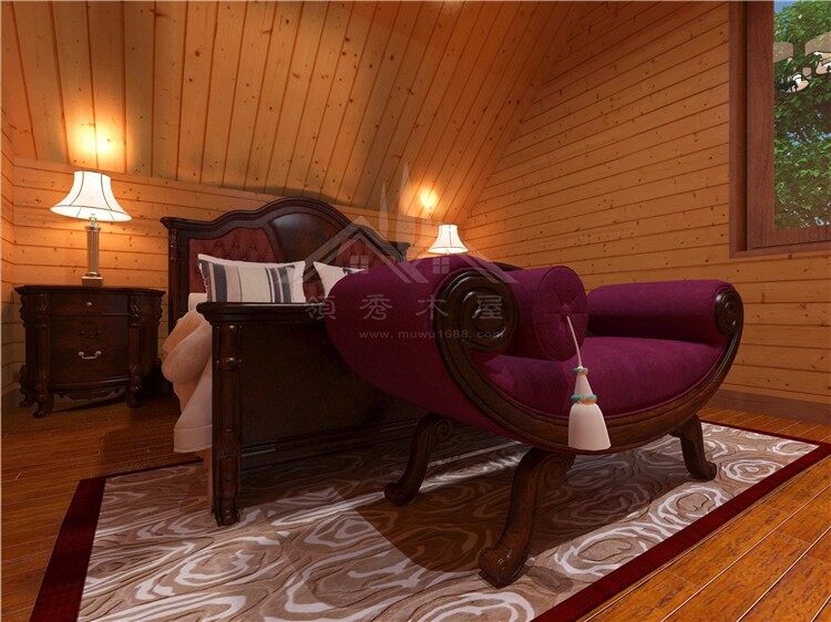 兩房一廳帶大落地窗木屋別墅