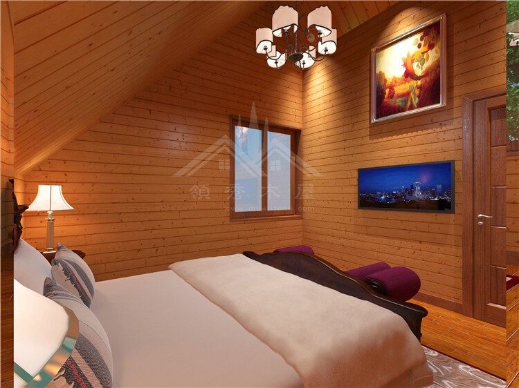 兩房一廳帶大落地窗木屋別墅