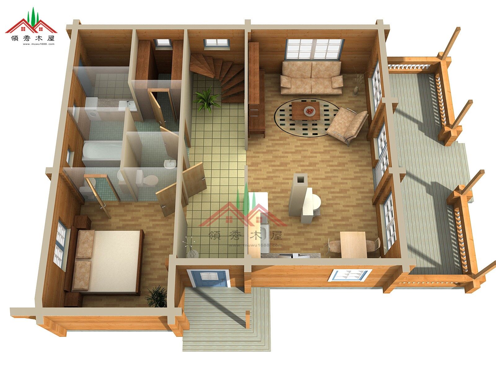 三房一廳度假木屋別墅