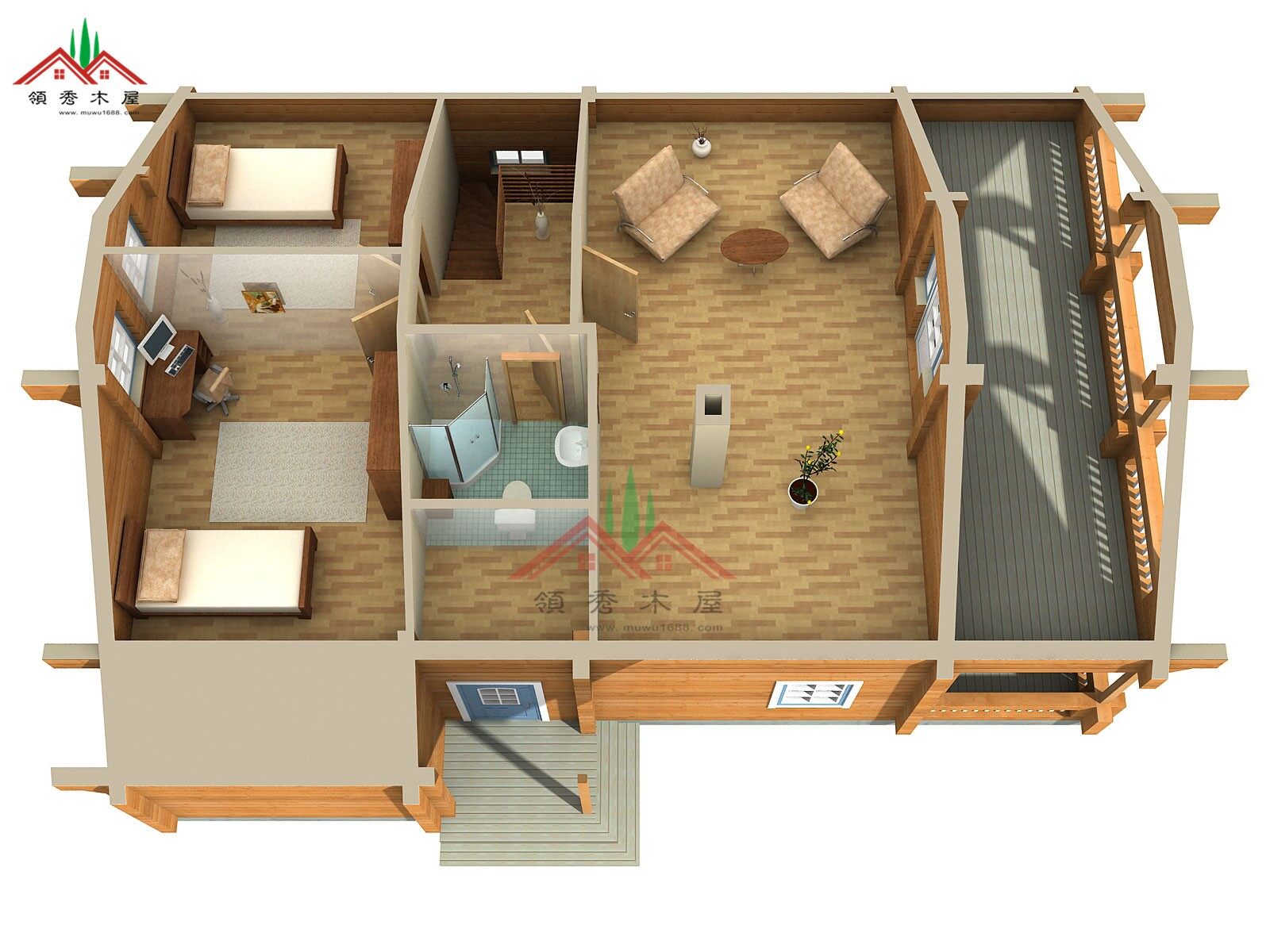 三房一廳度假木屋別墅