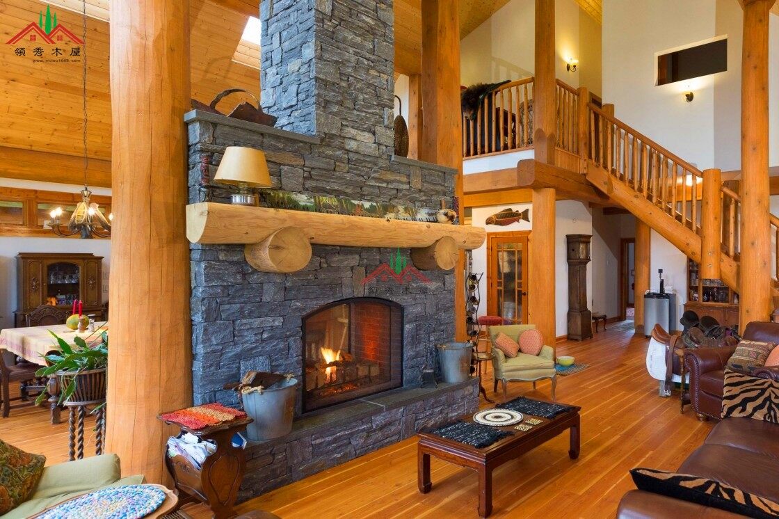 領(lǐng)秀木屋內(nèi)蒙古原木屋別墅