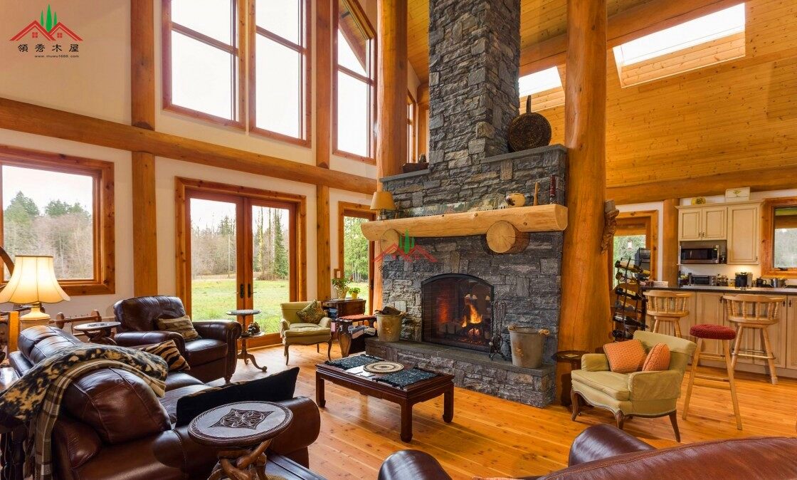 領(lǐng)秀木屋內(nèi)蒙古原木屋別墅